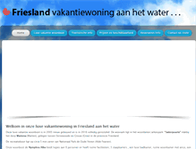 Tablet Screenshot of frieslandvakantiewoning.nl